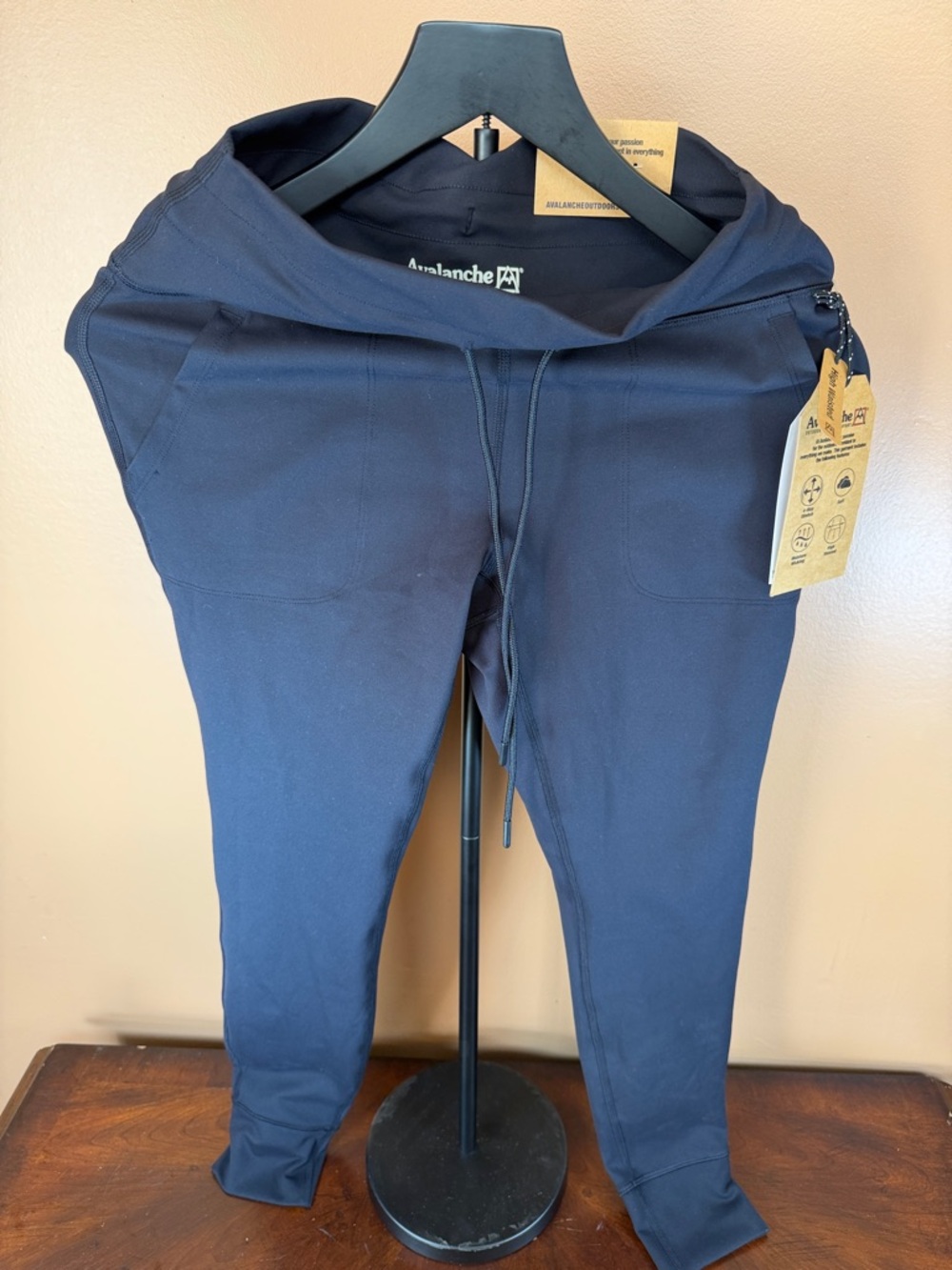 Avalanche Dark Blue Slim Drawstring Joggers
